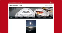 Desktop Screenshot of deerisleyachtclub.com
